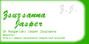 zsuzsanna jasper business card